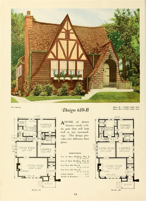 vintage tudor floor plans